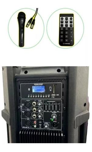 Cabina Activa Sonivox Vs-ac312nb Bluetooth Usb 100 Watts Rms 12 Pulgadas + Micrófono + Control